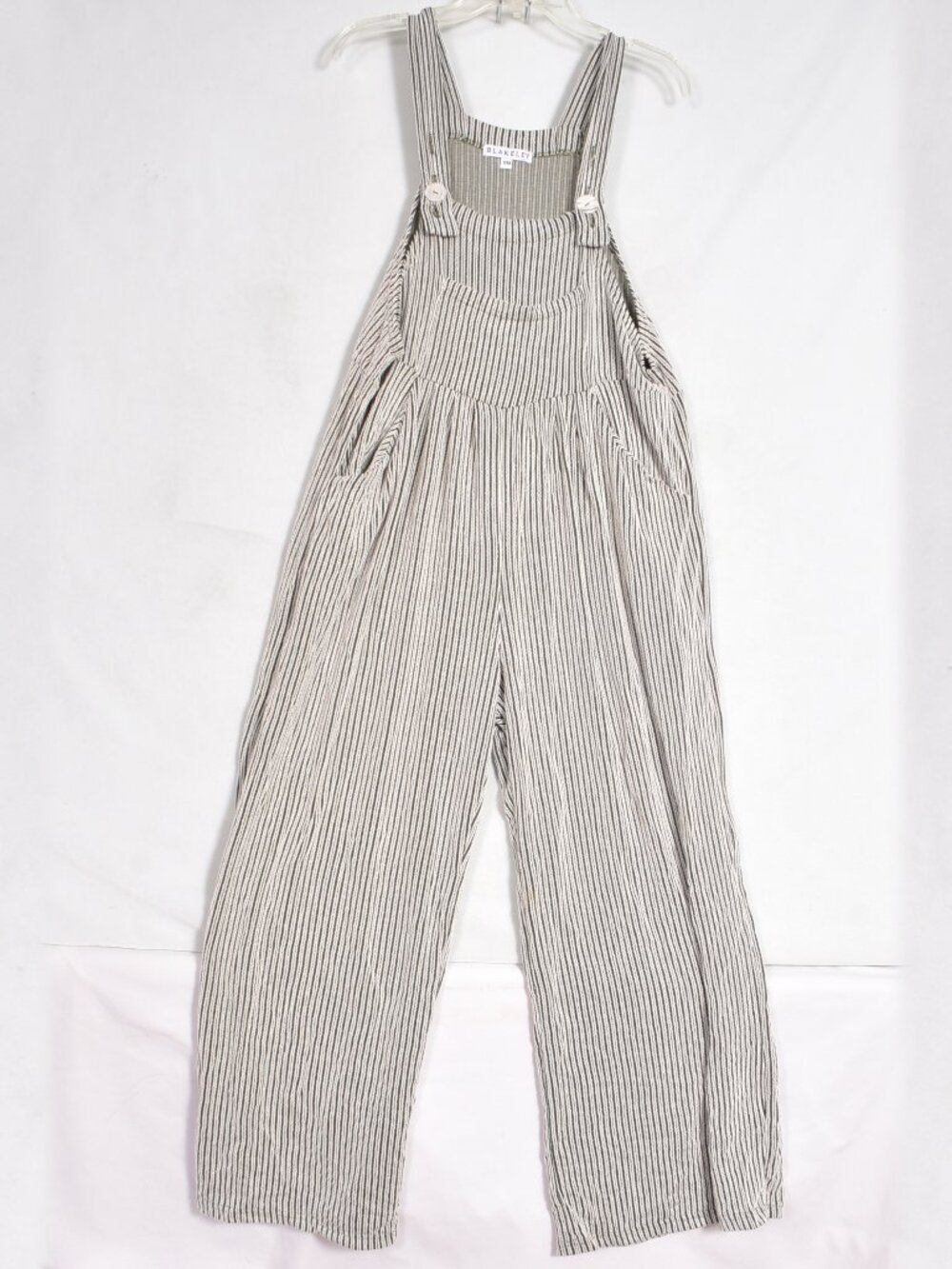 Blakeley Women's Size Small Medium Green Stripe Jumpsuit